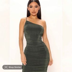 Green Midi Dress from Fashion Nova